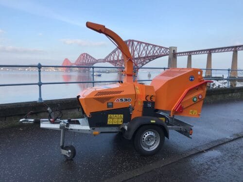 8 Inch Trailed Wood Chipper Hire