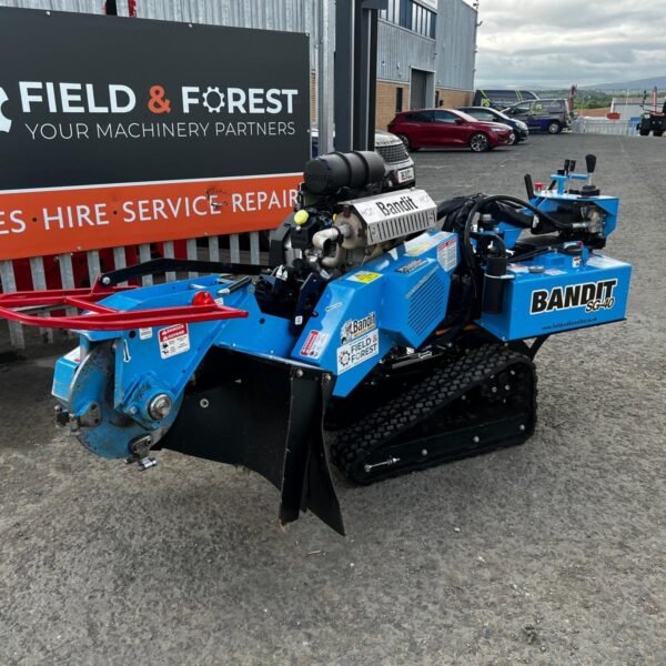 Blue Bandit SG-40 stump grinder on forecourt