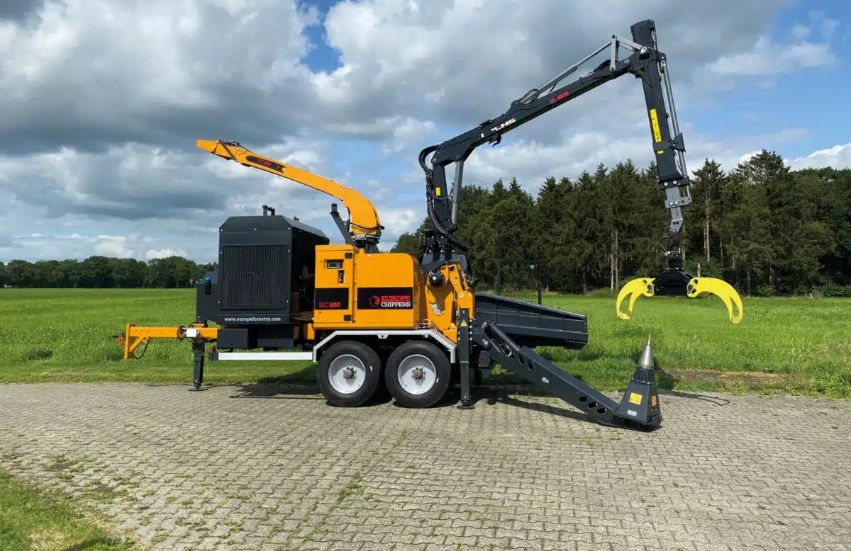 Europe Chippers EC850 industrial wood chipper for professional woodchip production